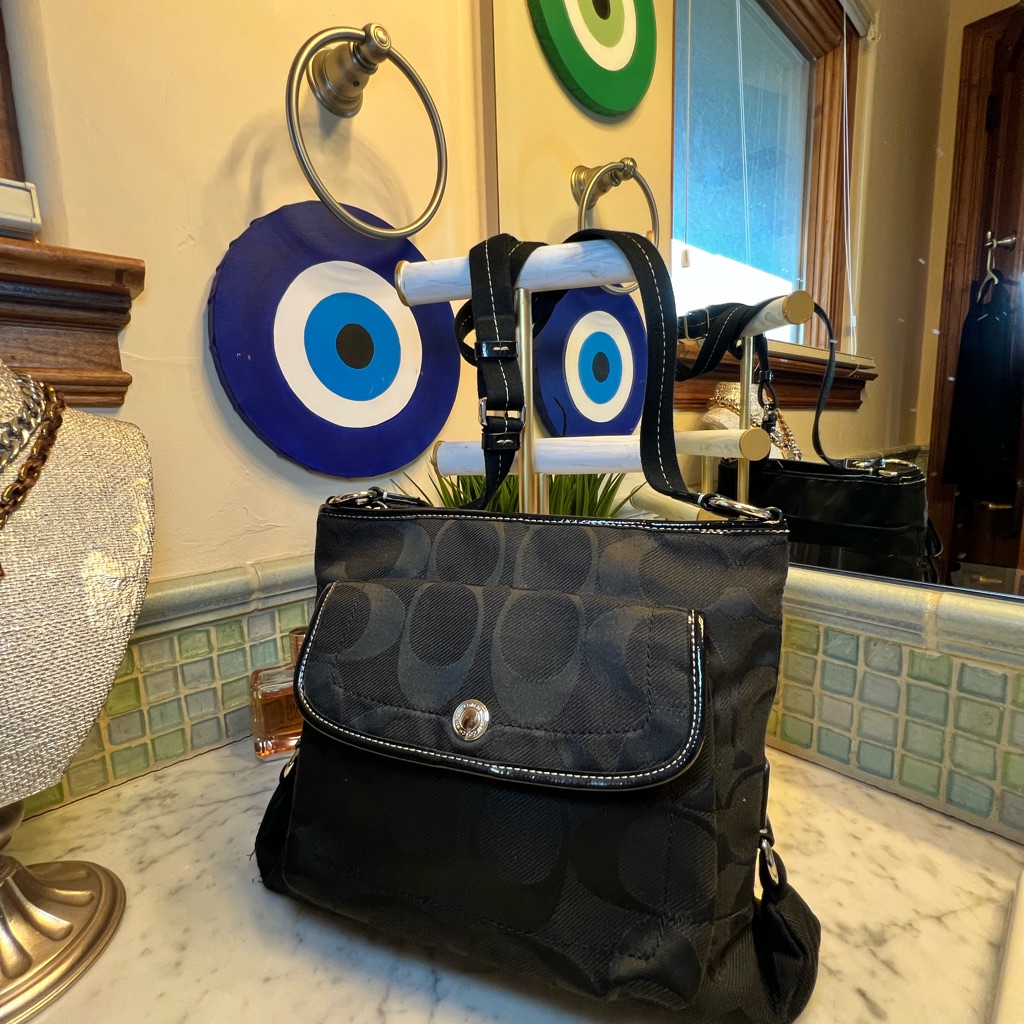 Coach Black With Signature C Black